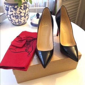 NEW Christian Louboutin Pigalle 100 Black heels